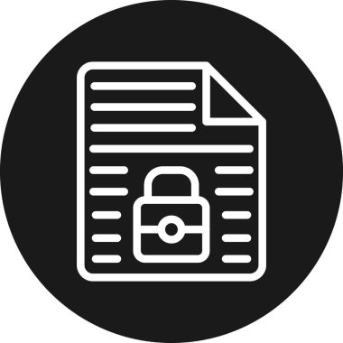 belge simgesi vektör illüstrasyonu