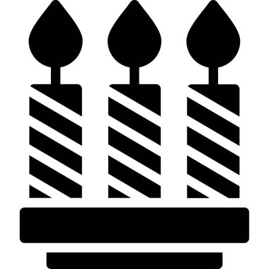 mum simgesi, basit vektör illüstrasyonu