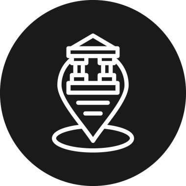 Yiyecek ve içecek ikonunun vektör illüstrasyonu