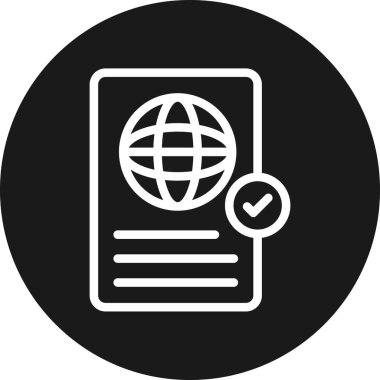 Belge. Web simgesi basit tasarım