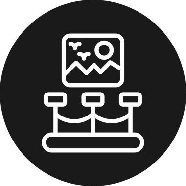 Modern simgenin vektör illüstrasyonu