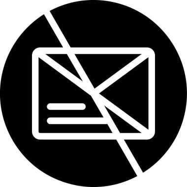 zarf simgesi, basit vektör izole edildi