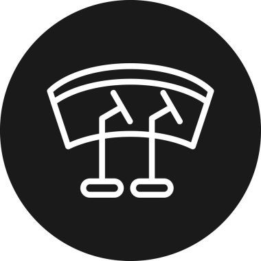 Bir bayrak simgesinin vektör illüstrasyonu