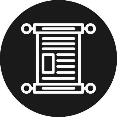 Belge simgesinin vektör illüstrasyonu