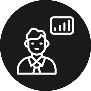 İş simgesinin vektör illüstrasyonu