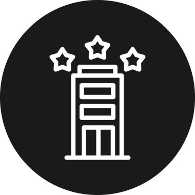 Bina. Web simgesi basit illüstrasyon