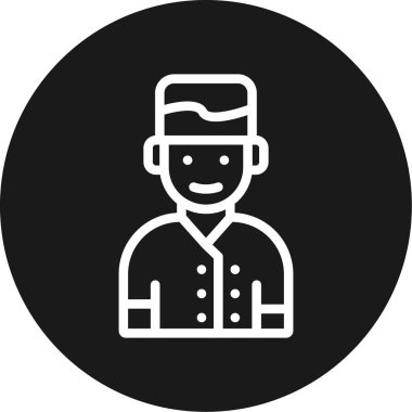 Bir insan simgesinin vektör illüstrasyonu