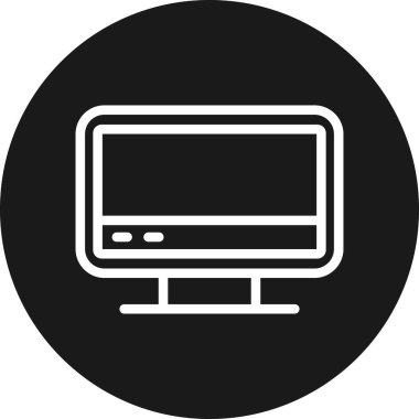 monitör simgesi. vektör çizim