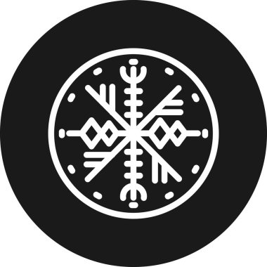 Bir kar tanesinin vektör çizimi