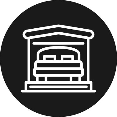 Mobilyalı Daire Çizgisi Çemberi Vektör ResmiComment