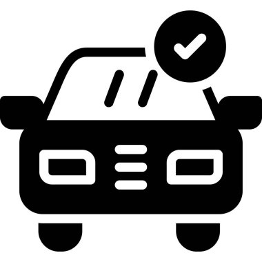 araba simgesi vektör illüstrasyonu