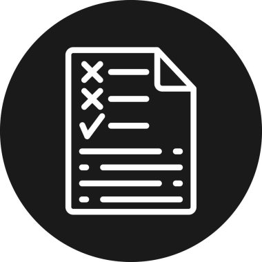 Belge. Web simgesi basit illüstrasyon