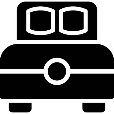 araba taşıma simgesi, vektör illüstrasyonu beyaz arkaplanda izole edildi