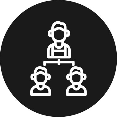 Vektör illüstrasyonu, seo ve kullanıcı simgesi, kullanıcı arayüzü