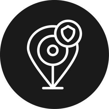 konum pin simgesi vektör illüstrasyonu