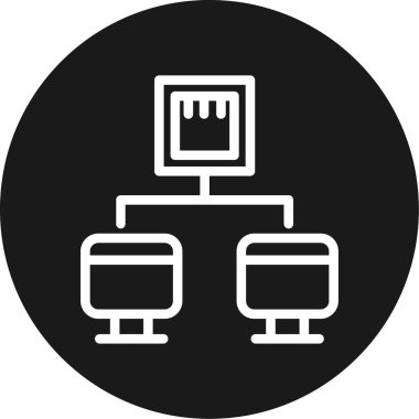 Bilgisayarın vektör illüstrasyon tasarımı