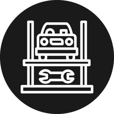 araba lastiği ikonu vektör çizimi