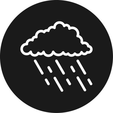 yağmur ikonu vektör illüstrasyonu