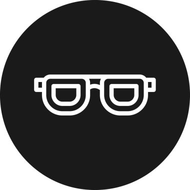 gözlük ikonu vektör illüstrasyonu