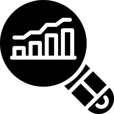 Veri analiz simgesi, vektör illüstrasyonu