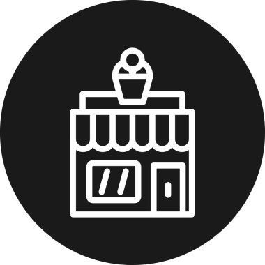 alışveriş simgesi vektör illüstrasyonu