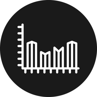 çubuk çizelgesi vektör illüstrasyonu