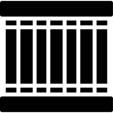 Çit Vektörü Şekil Simgesi Tasarımı