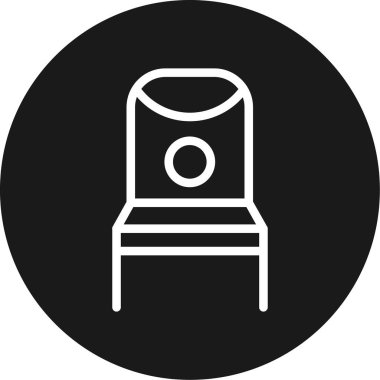 Kolayca değiştirebilen veya düzenleyebilen koltuk vektör simgesi