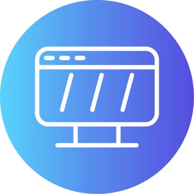 Bilgisayar. Ağ simgesi. resimleme