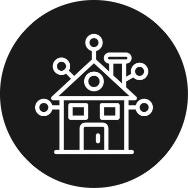 ev simgesi vektör illüstrasyonu