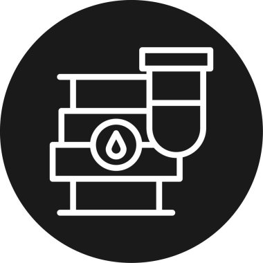 Benzin pompası simgesi modada izole edilmiş arkaplan