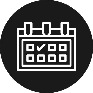 Kontrol listesi simgesi vektör illüstrasyonu