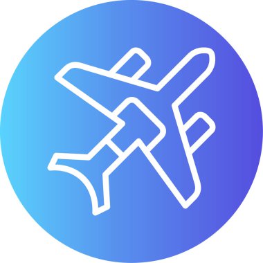 Uçak. Web simgesi basit illüstrasyon