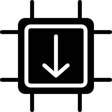 ok yönü simgesi ana hat biçiminde