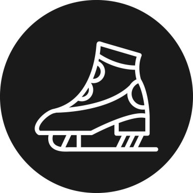 kaykay simgesi, basit vektör illüstrasyonu