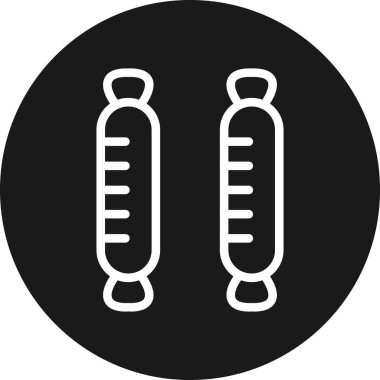Test tübü simgesi, vektör illüstrasyonu