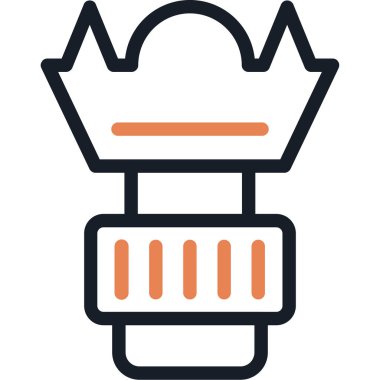 Yemek. Web simgesi basit illüstrasyon