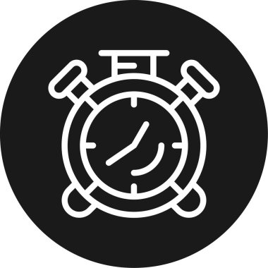 Basit tasarımda alarm saati simgesi