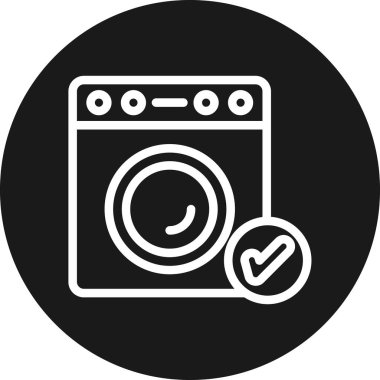 Moda tarzında izole edilmiş çamaşır simgesi