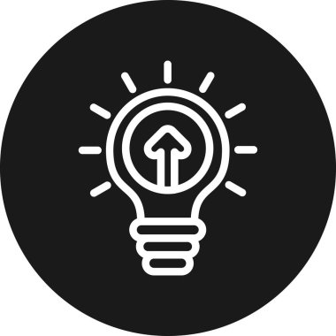 ampul simgesi, vektör illüstrasyonu