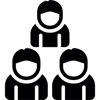 aile simgesi vektör illüstrasyonu