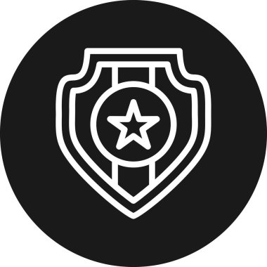 kalkan ikon vektör illüstrasyonu