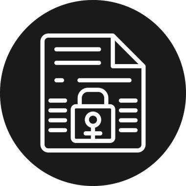 Belge. Web simgesi basit illüstrasyon