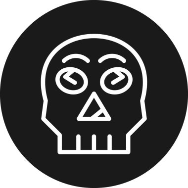 vektör kafatası çizimi