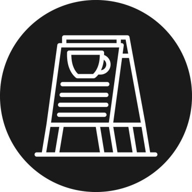 Kahve fincanı simgesinin vektör çizimi