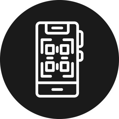 vektör mobil tarama simgesi