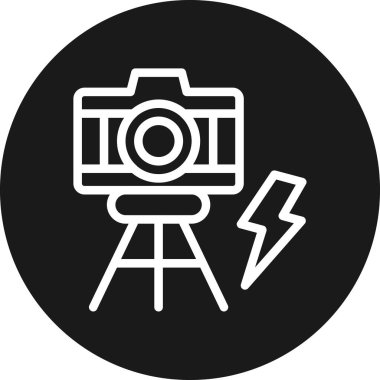 Kamera. Web simgesi basit illüstrasyon