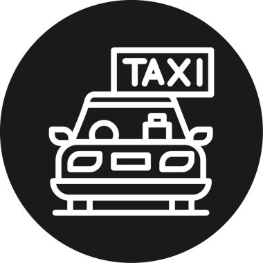 Taksi kutsal kişilerin resmi, vektör çizim