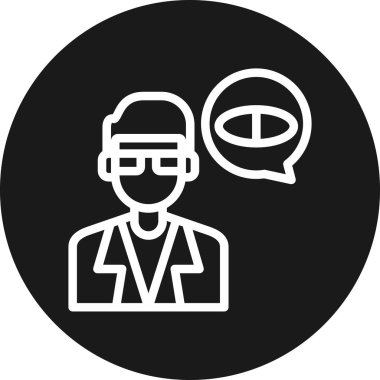 İnsan simgesinin vektör illüstrasyonu