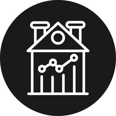 Ev simgesinin vektör illüstrasyonu